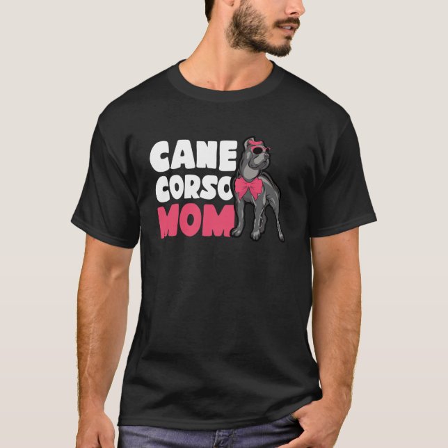 Mama Eigentümer Cane Corso Female Sonnenbrille Kno T-Shirt (Vorderseite)