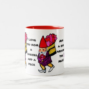 MAMA EIN SCHEFFEL UND EINE PECK-Tasse Zweifarbige Tasse