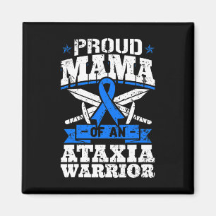 Mama einer Ataxie Krieger-Bewusstsein Ribbon Dysta Magnet