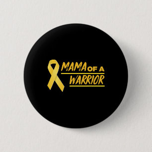 Mama einer kriegerischen Mama Kindheitskrebs Button