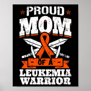 Mama einer Leukämie Warrior Mother Awareness R Poster