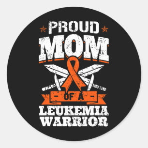 Mama einer Leukämie Warrior Mother Awareness R Runder Aufkleber