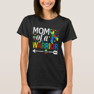 Mama einer Mama von Autismus im Krieg Liebe Autism T-Shirt
