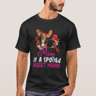 Mama einer verwischten Basset Hund Niedlich Hunde T-Shirt