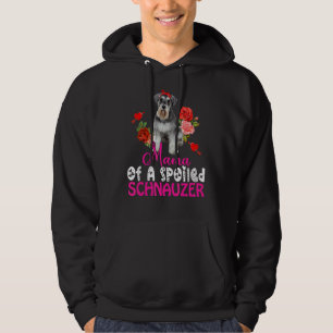 Mama einer verwöhnten Schnauzer Niedliche Schnauze Hoodie