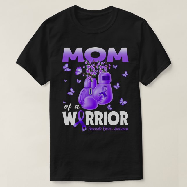 Mama eines Bauchspeicheldrüsenkrebsindikator eines T-Shirt (Design vorne)