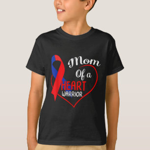 Mama eines Herzkriegers KD Aufklärung Monat Herz D T-Shirt
