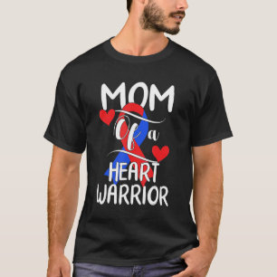 Mama eines Herzkriegers KD Aufklärung Monat Herz D T-Shirt