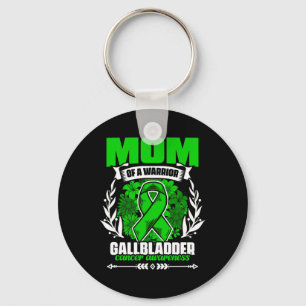 Mama eines Kriegers - Gallenblase-Krebserkrankung Schlüsselanhänger