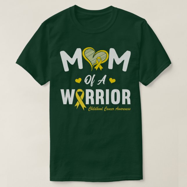 Mama eines Kriegers im Kindesalter T-Shirt (Design vorne)