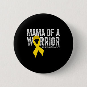 Mama eines Kriegers Kindheitskrebs-Schleife Onkolo Button