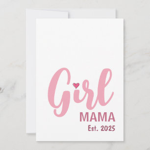 Mama eines Mädchens Geschenk mit persönlicher Note Karte