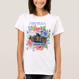 Mama eines militärischen Graduate-Fotos durch Blum T-Shirt