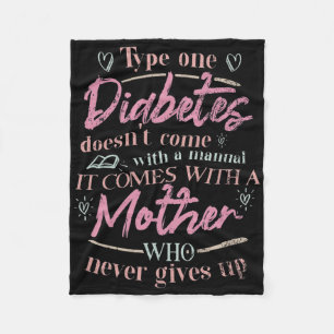 Mama eines T1d-Diabetes-Kindes Fleecedecke