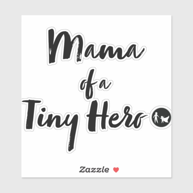 Mama eines Tiny Hero Sticker (Blatt)