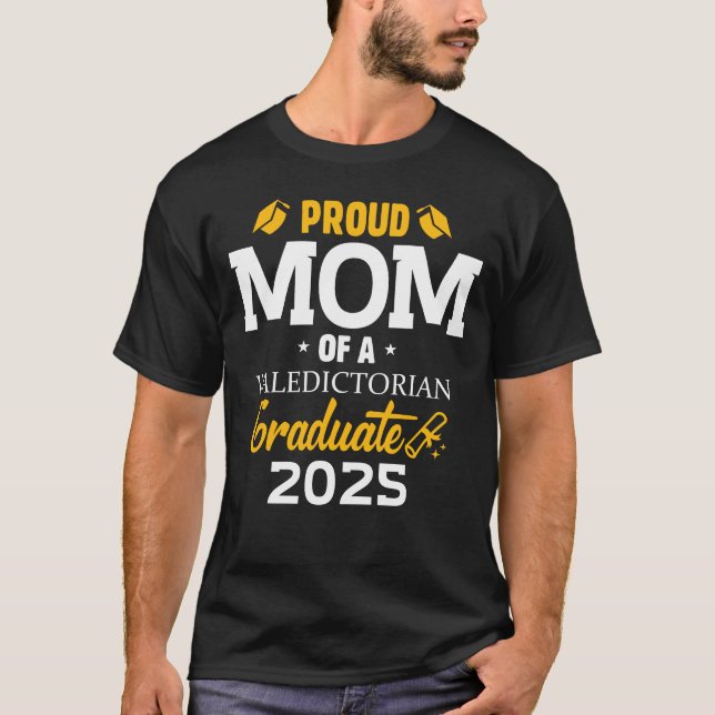 Mama eines valedictorianischen Graduates 2025 T-Shirt (Vorderseite)