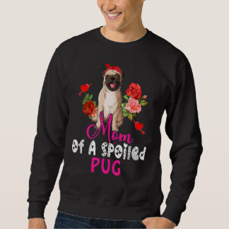 Mama eines verwischten Mops Niedliche Mops Hunde, Sweatshirt