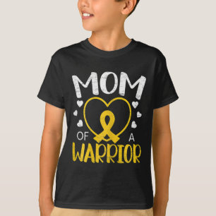 Mama eines Warrior Childhood Cancer Awareness Mont T-Shirt
