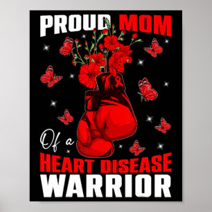 Mama eines Warriors für Herzkrankheiten Poster