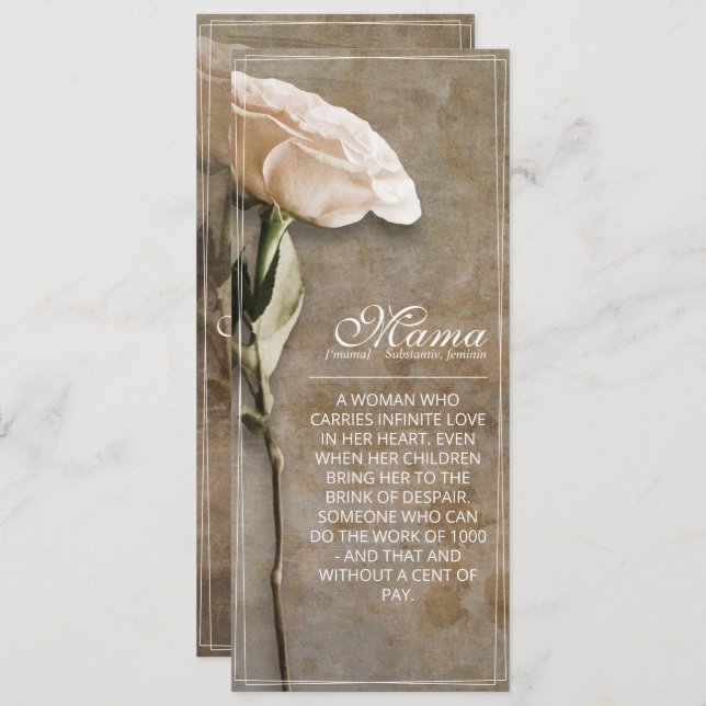 Mama - einfach unersetzlich - Vintag (Vorne/Hinten)