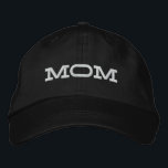 Mama Einfache Coole moderne Typografie Bestickte Baseballkappe<br><div class="desc">Mama Einfache Coole Moderne Typografie Custom Sticked Baseball Cap bietet die einfache moderne bestickte Text "Mama". Perfekt als Geschenk für Mutter zum Muttertag,  Weihnachten,  Geburtstag und mehr. Erstellt von Evco Studio www.zazzle.com/store/evcostudio</div>