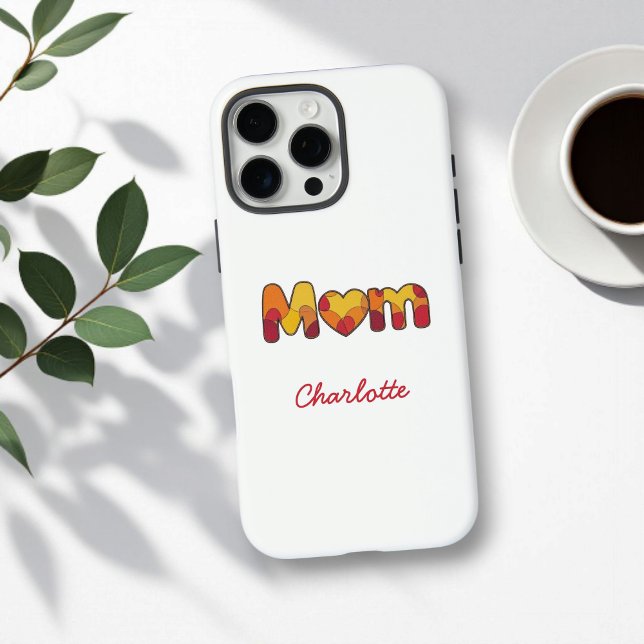 Mama | Einfaches Geschenk für die Mama | Niedliche iPhone 16 Pro Max Hülle (Von Creator hochgeladen)
