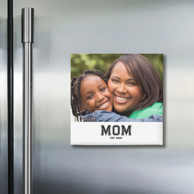 Mama Einzigartiges modernes Geschenk mit Foto Magnet (Von Creator hochgeladen)