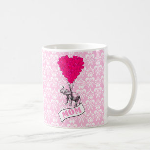 Mama, Elefant und Herzballons Kaffeetasse