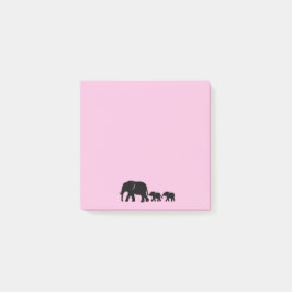 Mama Elephant with Babies Post it Notes Post-it Klebezettel