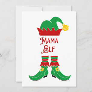 Mama Elf Feiertagskarte
