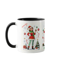 Mama-Elf-Tasse – Süße Weihnachts-Kaffeetasse