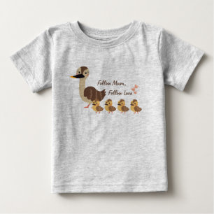 Mama Ente und Entlein Kinder T-Shirt