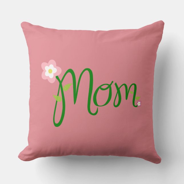 Mama Erdbeere Rosa Kissen Kissen (Vorderseite)