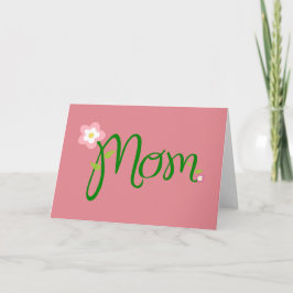 Mama Erdbeeren Rosa Grußkarte Karte