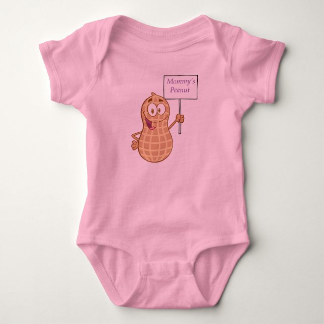 Mama-Erdnuss Baby Strampler (Vorderseite)