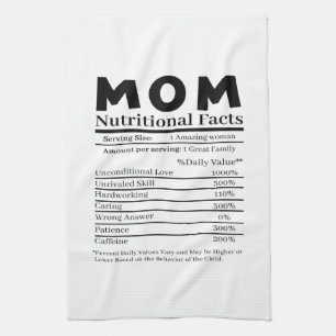 Mama Ernährungsfakte Geschirrtuch