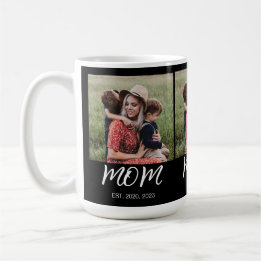 Mama erstellt Skript Black 3 Foto Kaffeetasse