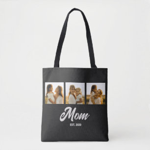 Mama erstellt Skript Black 3 Foto Tasche