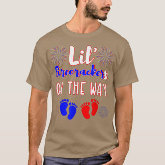 Mama erwartet Zehnjahresankündigung 4. Juli T-Shirt