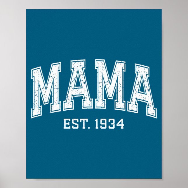 Mama Est 19 Mom D Mothers Day Ized  Poster (Vorne)