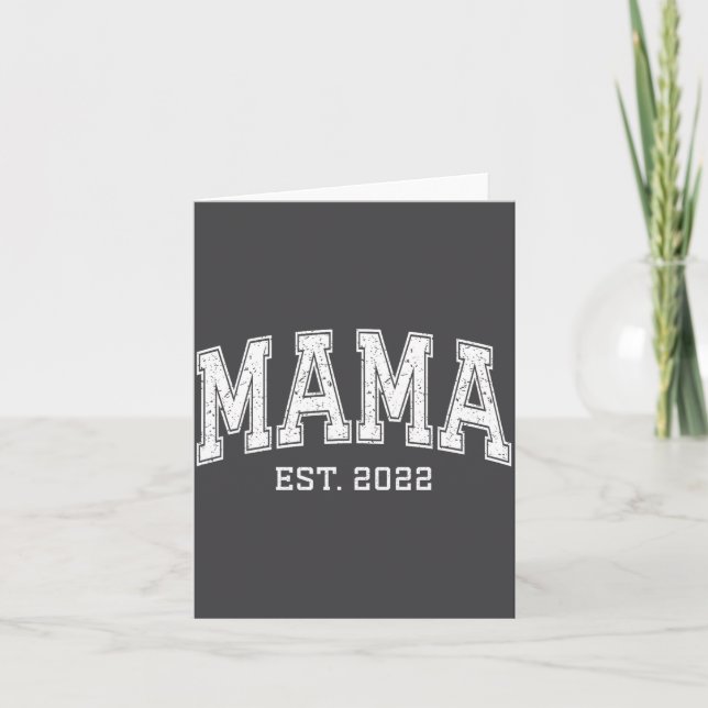 Mama Est 2022 Mom D Mothers Day Ized  Karte (Vorderseite)