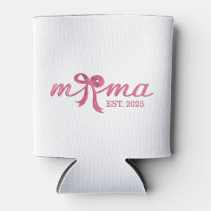 Mama Est 2025 Hot Pink Bow Coquette Muttertag Dosenkühler