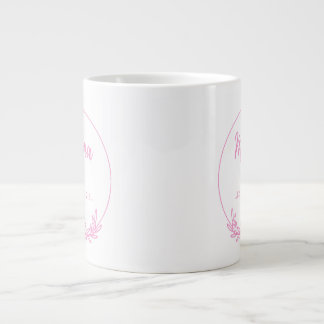 Mama Est.2025 Shirt - Muttergeschenk Rosa Minimal Jumbo-Tasse
