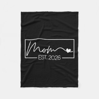 Mama Est. 2026 erwarten Baby 2026 Mutter 2026 Jung Fleecedecke