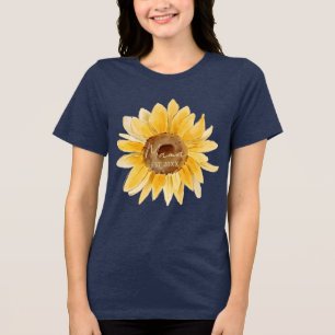 Mama Est Cute Sonnenblume Tri-Blend Shirt