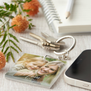 Mama Est. Foto Neues Mama-Geschenk Schlüsselanhäng Schlüsselanhänger
