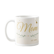 Mama Est. Personalisierter Jahresbecher, Gold & Gr