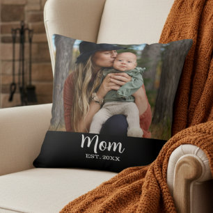 Mama Est. Schriftfoto Kissen