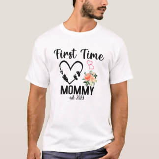 Mama Est zum ersten Mal. 2023 für neue Mommy T-Shirt