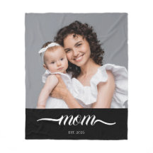 Mama Established Black Modern Script Foto